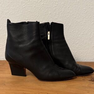 Jimmy Choo Leather Black Ankle Boots